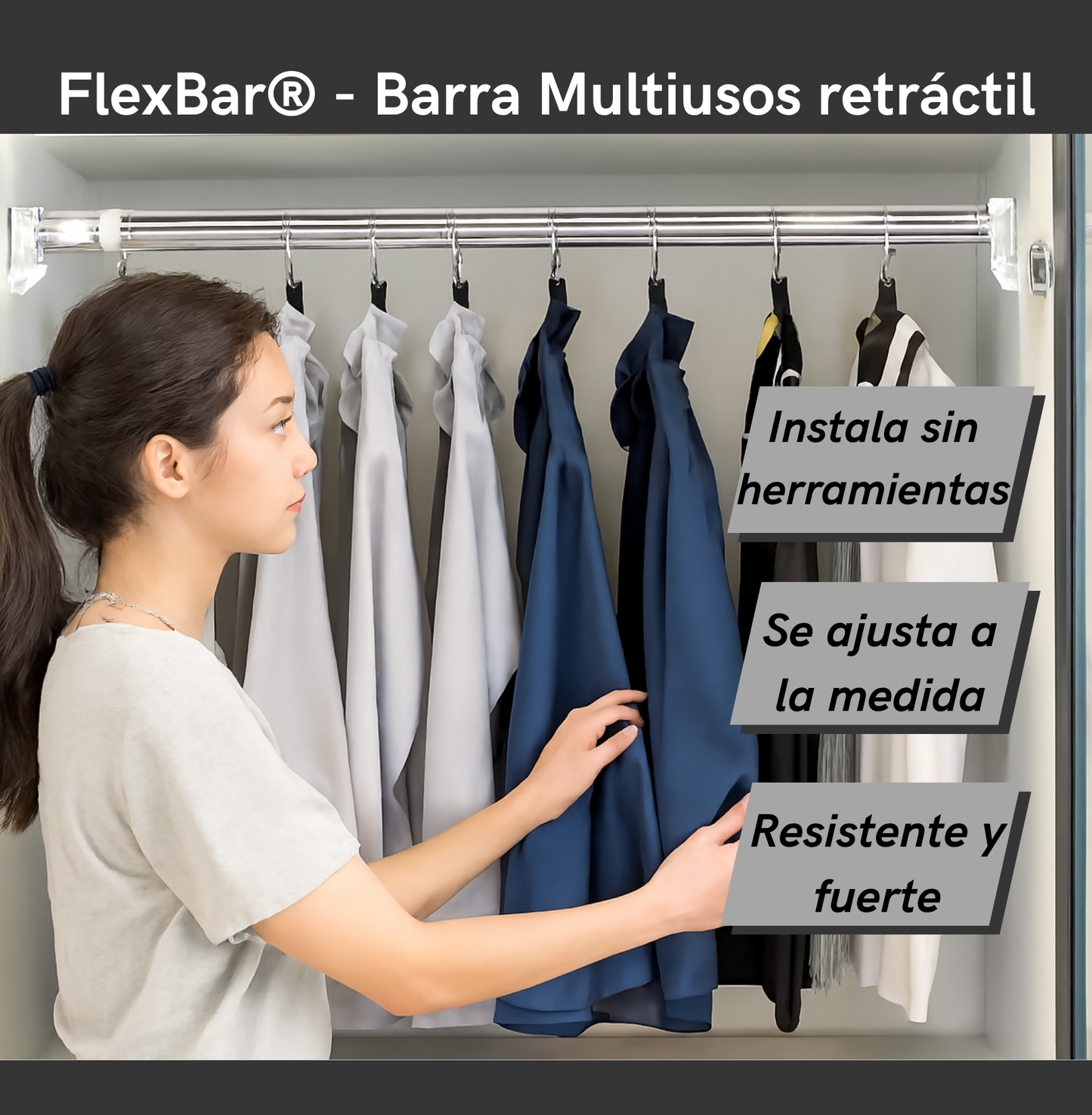 FlexBar® - Barra Multiusos retráctil
